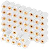 SINJEUN 50 Stück 5 x 3,4cm Weiß Farbroller Set, 2 Zoll Kleine Malerrollen Lackwalze, Malerwalze Lackierwalze für Renovierung und Möbel Malerei