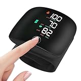 RoserRose Blutdruckmessgerät Handgelenk mit LCD-Display & Englischer Sprachansage | Blutdruck Messgerät mit Wiederaufladbarer Akku, Inkl. Schutzhülle | Ideal für Senioren und Unterwegs