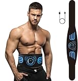 COODAY EMS Muskelstimulator Trainingsgerät,Smart Fitness-Gerät Bauchmuskel Trainingsmaschine,Mehrere Modi,Wireless Portable Bauchgürtel Muskelaufbau ABS/Bauch/Arm/Bein 8 Modi und 19 Stufen