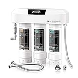 Frizzlife SK99 Untertisch Wasserfiltersystem, 3-stufige 0,5 Mikron Wasserfilter Trinkwasser, NSF/ANSI 42&53 Zertifiziert, Entfernt 99,99% Blei, Chlor, Chloramin, Fluorid, Geruch & Schlechten Geschmack