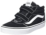 Vans Unisex Jungen Ward Mid V Sneaker, Suede Canvas Black White, 35 EU