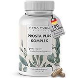Prosta Plus Komplex - 180 Prostata Kapseln hochdosiert - einzigartige Formel aus Kürbiskern-, Sägepalmen-, Brennnesselwurzelextrakt mit Zink, Vitamin E & Selen - geprüfte Prostata Komplex Kapseln