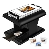 TCNEWCL 35 mm Negativ Diascanner, Mobile Film Scanner zur Umwandlung Alter Dias in Digitale Bilder, Tragbarer und zusammenklappbarer Filmscanner mit LED-Licht