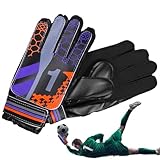 Genérico Torwarthandschuhe: Fußballhandschuhe für Kinder und Erwachsene, Fingerschutz, ausgezeichneter Griff, atmungsaktiv und bequem, ideales Paar und Training