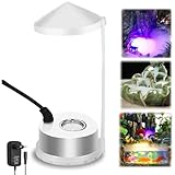UNISOPH Ultraschall Vernebler, 24v Nebelmaschine Mini Mit 12 Led Fogge, Ultraschallvernebler,Ultraschall Nebler Geeignet Für Teiche, Aquarien, Gärten, Halloween-Kürbisse Und Hexentöpfe