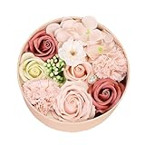 REYOK Rosenbox Seifenblume Seife Rose Blume, Rosenseifenblume Geschenkbox,Gefälschte Blumen-Geschenkbox,Romantisches Geschenk für sie am Muttertag, Jahrestag, Geständnis, Valentinstag, Weihnachten