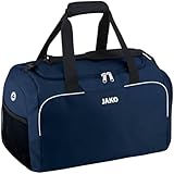 JAKO Sporttasche Herren Classico Bambini Marine 38 x 21 x 28 cm I Kleine Sporttasche mit Innentasche, geräumigem Hauptfach mit 2 Wege-Reißverschluss & Mesh-Fach