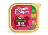 Edgard & Cooper Bio Nassfutter für Hunde mit Bio-Rind, getreidefrei, proteinreich, ohne Zuckerzusatz, 17x100 g, hypoallergen, für erwachsene Hunde