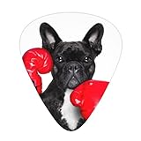 3 Stärken Plektren, 12 Stück Boxen Cute Dog Gitarrenplektren für Akustik-, Bass-, E-Gitarre, Ukulele inklusive 0,46 mm, 0,71 mm, 0,96 mm