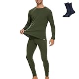 MERINNOVATION 100% Merino Unterwäsche Herren Set Leicht, Mittelgewicht, Thermounterwäsche Merinowolle, Langarm Shirt und Hose