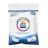 Color Catcher Waschblätter | 50 Stück Farbfangblätter | Farbfangtücher für Textilien Kleidung Wäscheschutz