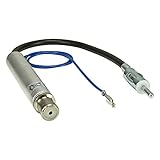 tomzz Audio 1503-001 Antennenadapter mit Phantomeinspeisung kompatibel mit Audi, Seat, Skoda, VW bis 2005 auf DIN