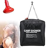 40 l Solar-Duschtasche mit Duschrohr,Camping-Duschtasche, tragbare solarbeheizte Camping-Duschtasche für den Außenbereich, für Camping, Bergsteigen, Wandern, Strandschwimmen usw., Campingausrüstu