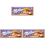 Milka Toffee Ganznuss 1 x 300g I Großtafel I Alpenmilch-Schokolade I mit Milchcréme-Füllung, Karamell und ganzen Haselnüssen I Milka Nuss-Schokolade aus 100% Alpenmilch I Tafelschokolade