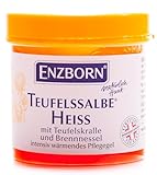 Enzborn Teufels Heiße Salbe Intensiv Wärmendes Pflegegel mit Teufelskralle und Brennnessel, 200 ml