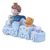 TOBBOMEY Niedlicher Cartoon Zug Cake Topper für Geburtstagstorten Farbenfrohe Party Deko Essbare Tortendekoration für Kinderzimmer und Familientreffen