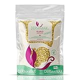 1 kg Dermawax Natural Honig Wachs Filmwachs Premium Wachsperlen ohne Wachsstreifen für Enthaarung, Haarentfernung Brazilian Waxing Ganzkörper Intim, Beine, Gesicht und Arme