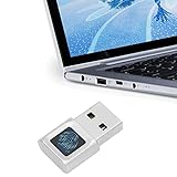 VBESTLIFE USB-Fingerabdruckleser, Tragbarer Sicherheitsschlüssel, Biometrischer Fingerabdruckscanner für Windows 10 11 32/64 Bit, 360-Grad-Touch-Fast-Matching