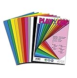 PLAY-CUT Tonpapier A4 (130g/m2) | 50 Bogen Din A4 Papier zum Basteln Drucken | Dickes Bedruckbares Bastelpapier Set und Druckerpapier A4 | Premium Tonzeichenpapier & Craft Paper