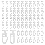 120 Stück 11mm Gardinengleiter für Gardinenschienen, Vorhanghaken Gardinenhaken für Schienen, Faltengleiter Faltenlegehaken zum Einhängen für Vorhangschienen Gardinenbretter Gardinen Laufschienen