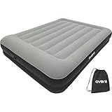 AVENLI Luftbett selbstaufblasend 203 x 152 x 36 cm – Komfortable Luftmatratze mit eingebauter Pumpe – Perfektes Gästebett & Campingbett für 2 Personen – Weich, Stabil & Platzsparend