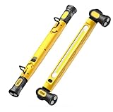 Arbeitsleuchte 3000LM, Werkstattlampe led, Motorraumleuchte mit Magnet＆Haken, 3 farbtemperaturmodi, 5200mAh USB-C-Schnellladen Geeignet für Autoreparatur/Camping/Garagenplatzbeleuchtung Gelb