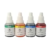 Lebensmittelfarben Airbrush Set flüssige Grundfarben 4 x 20ml