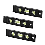 Housoutil 3-teiliges Magnetisches Thunfisch-lineal Wasserwaage Mini-nivellierungswerkzeug Wasserwaage Für Die Haustechnik-umfrage