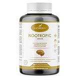 Lazarraga | Nootropic Leistungsstarkes Seniorengedächtnis | Geistige Beweglichkeit und Konzentration | Ginko Biloba, Bacopa Monnieri, Ashwagandha | 120 Vegane Kapseln | 2 Monate