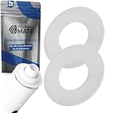 Heberglocken Dichtung, 2 Stück, 63 x 32 x 3 mm, Ersatz für Art. Nr. 816.418.00.1, 818.109, kompatibel mit vielen GEBERIT AP- und UP-Spülkästen, Flachdichtung Spülventil, Heber Glocken Dichtungsring