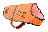 4LegsFriend Hunde Sicherheitsweste (5 Größen, XL) - Hohe Sichtbarkeit für Outdoor Aktivitäten Tag und Nacht, Hält den Hund Sichtbar, Sicher vor Autos & Jagtunfällen | Blaze Orange