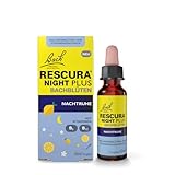 BACH RESCURA NIGHT PLUS Bachblüten Nachtruhe, 10 ml I Bachblütenmischung mit Vitaminen für eine erholsame Nacht I ehemals Rescue das Original