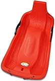 ZWWLXSD-CZ Kinderschlitten mit Bremsen, Snowboard for Erwachsene, kältebeständig, robust, sicher und zuverlässig, geeignet for Grasskifahren und Skaten (Color : Red, Size : 92 * 45 * 30cm)