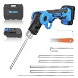 MINOVA Styroporschneider Styrocutter Pro Elektrischer Heißschneider mit 6 Klingen+Batteriekonverter Geeignet für Bosch GBA/MKT AKKU