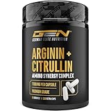 L Arginin + L Citrullin - 320 Kapseln - 1100 mg pro Kapsel - Extra hochdosierte Ultra Caps mit Arginin Base und Citrullin im Verhältnis 1 zu 1 - Hochwertige Aminosäuren Kombination