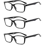 Suertree Feder Scharnier (3 Pack) Lesebrillen Sehhilfe Augenoptik Brille Lesehilfe für Damen Herren von 2.0X BM151