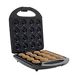 Donut-Maker, Donut Maschine für 16 Mini-Donuts, Doppelseitige Heizstruktur, Antihaftbeschichtung, für Zuhause, Bäckereien, Konditoreien, Restaurants, Cafeterias, Teehäuser, Cafés