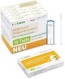 Adeste – NEU 10 x 1er Corona Schnelltest für Zuhause COVID 19 Antigen Rapid Test Swab Selbsttest. Geprüft für alle Varianten. Zertifiziert für den Heimgebrauch