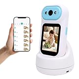 Plyisty 2 -Wege -Videokamera, 2,4 G WiFi, 5 MP, 2,8 Zoll Bildschirm, AI -menschliche Erkennung, Eingebaut in 32 GB Speicherkarte mit Telefon -App für Baby/Elder/Nanny/Hunde/Haustier