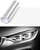KGDUYC 1 Rolle Scheinwerferfolie, Tönungsfolie für Auto-Rücklichter, klare Schutzfolie, transparent, schneidbar, selbstklebend Scheinwerfer, getönte Vinylfolie, Nebelscheinwerfer (klare Farbe)
