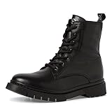 Tamaris Damen Schnürstiefeletten, Frauen Stiefeletten,Wechselfußbett,Comfort Lining,uebergangsschuhe,uebergangsstiefel,Boots,Black,38 EU