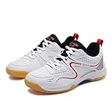 ForceRoute Badmintonschuhe,Squashschuh,Volleyball-Pickleball-Turnschuhe,Unisex,Herren,Damen,Leichte,Atmungsaktive,für Verschiedene Fitness Sport,Tennis-Squash,Outdoor Fitness,Hallen Fitnessschuhe