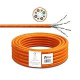 ARLI CAT 7 Verlegekabel 25m Netzwerkkabel CAT.7 LAN Halogenfrei Installationskabel SFTP S/FTP CAT7 PIMF Kabel Netzwerk Verkabelung Datenkabel AWG23/1 geschirmt Gigabit Kupfer Ethernet Klasse F 25 m