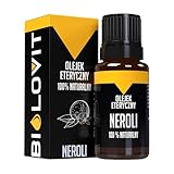 Bilovit Natürliches ätherisches Neroliöl, 100% reines Duftöl, Entspannung, Aromatherapie, 10 ml