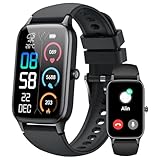Smartwatch Herren Damen, 1,57'HD Fitnessuhr mit Telefonfunktion, 2025 FitnessTracker 110+ Sportmodi, Smart Watch Sportuhr mit SpO2 Herzfrequenz Schlafmonitor Schrittzähler, Smart Band für Android iOS