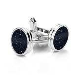 Manschettenknöpfe Herren Klassische Edelstahl Manchettenknoepfe Smoking Schwarzer Stern Hemd Accessoires Business Bräutigam Hochzeit Luxus Manschettenknöpfe Herren Cufflinks for Men