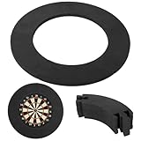 Mineup Dart Catchring Surround, Dart Surround Catchring in Schwarz, Dartscheibe Schutzring Surround, Dartscheibe Wand Schutz, Dartboard Surround Eva, Geeignet für Standard Dartboards