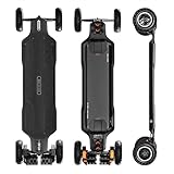 Exway Atlas Pro Gear 2WD All-Terrain Off Road Elektro-Skateboards, Spitzengeschwindigkeit von 57 Kph, 39 Kilometer Reichweite, 3200W Dual Motor, IP55 Wasserdicht, Professionelles Elektro-Longboard für