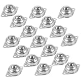 SHINEOFI 20 Stück Teiliges Stahlkugellager Kugelrollen mit Schraubbefestigung Langlebige Transportrollen für Möbel Förderbänder Präzise Gefertigt und Geräuscharm