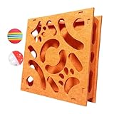 Generico Cat Puzzle Toy - Mental Stimulating Maze | Food Dispensing Puzzle, Mental Stimulating Bell & Ball Kitten Toy for Indoor Outdoor Hunting Training Boredom Release Travel and Crate